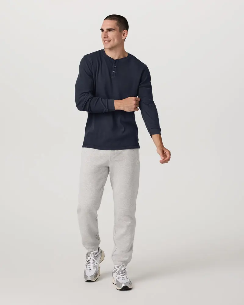 Men's Waffle Henley 4