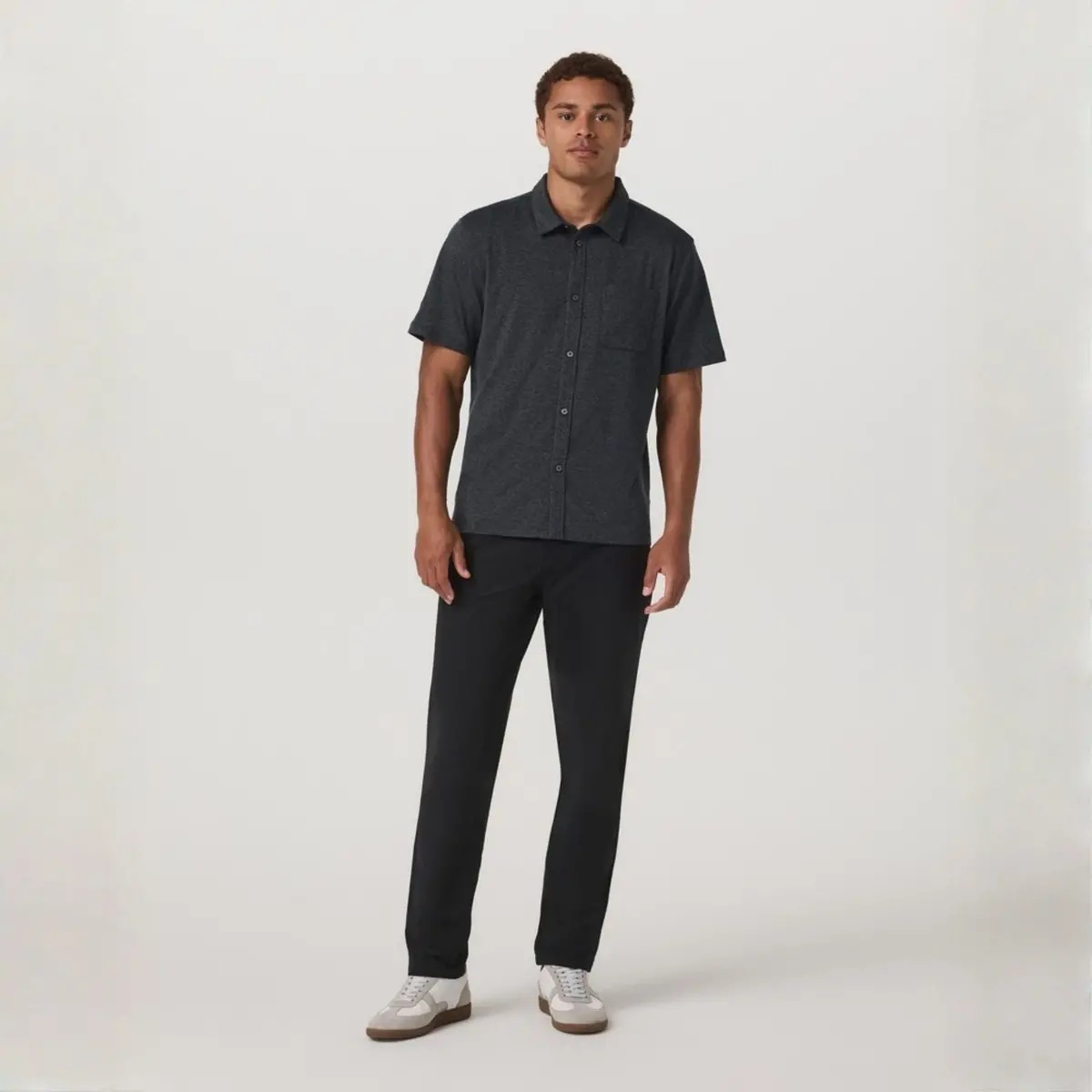 Men's Short Sleeve Ponto Button Down 4