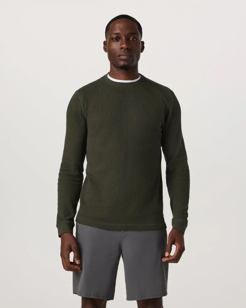 Men's Waffle Crew Long-Sleeve Shirt 1