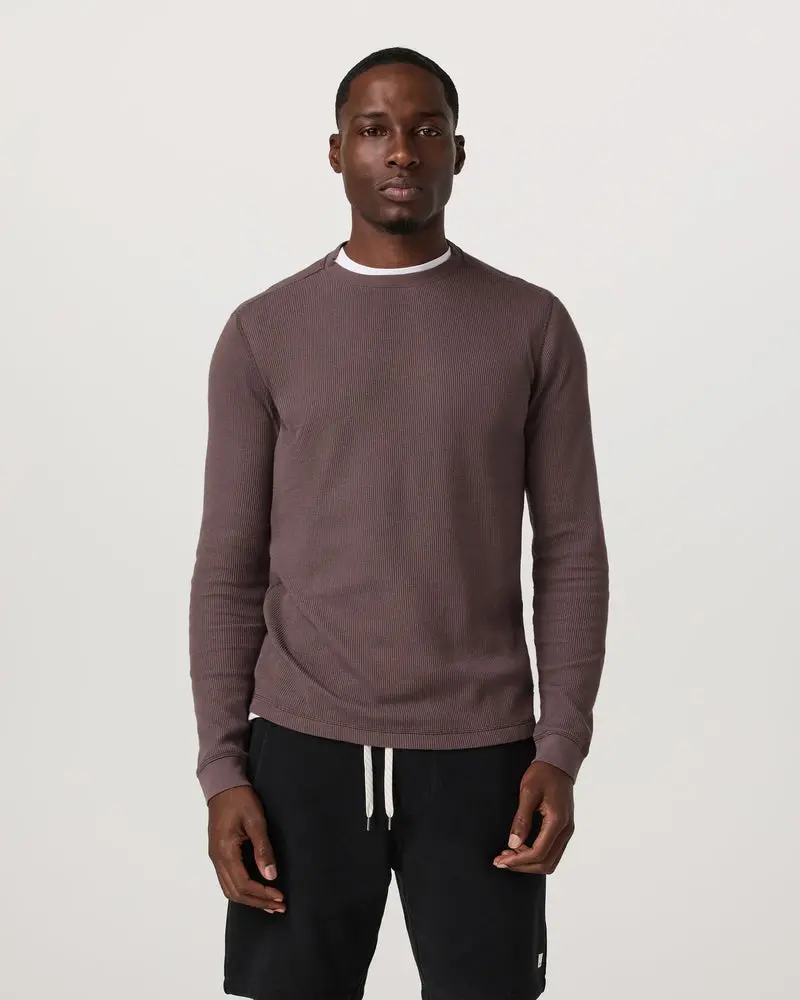 Men's Waffle Crew Long-Sleeve Shirt 1