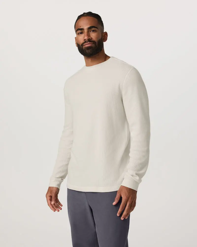 Men's Waffle Crew Long-Sleeve Shirt 1