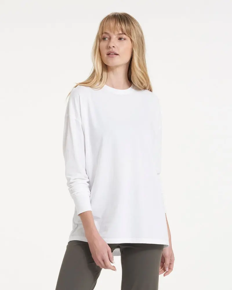 Women's Long Sleeve Feather Tee 1
