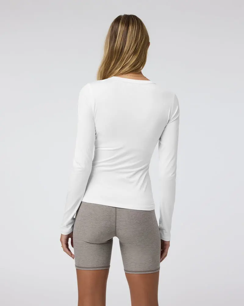 Women's Long Sleeve Lux Crew Tee 2