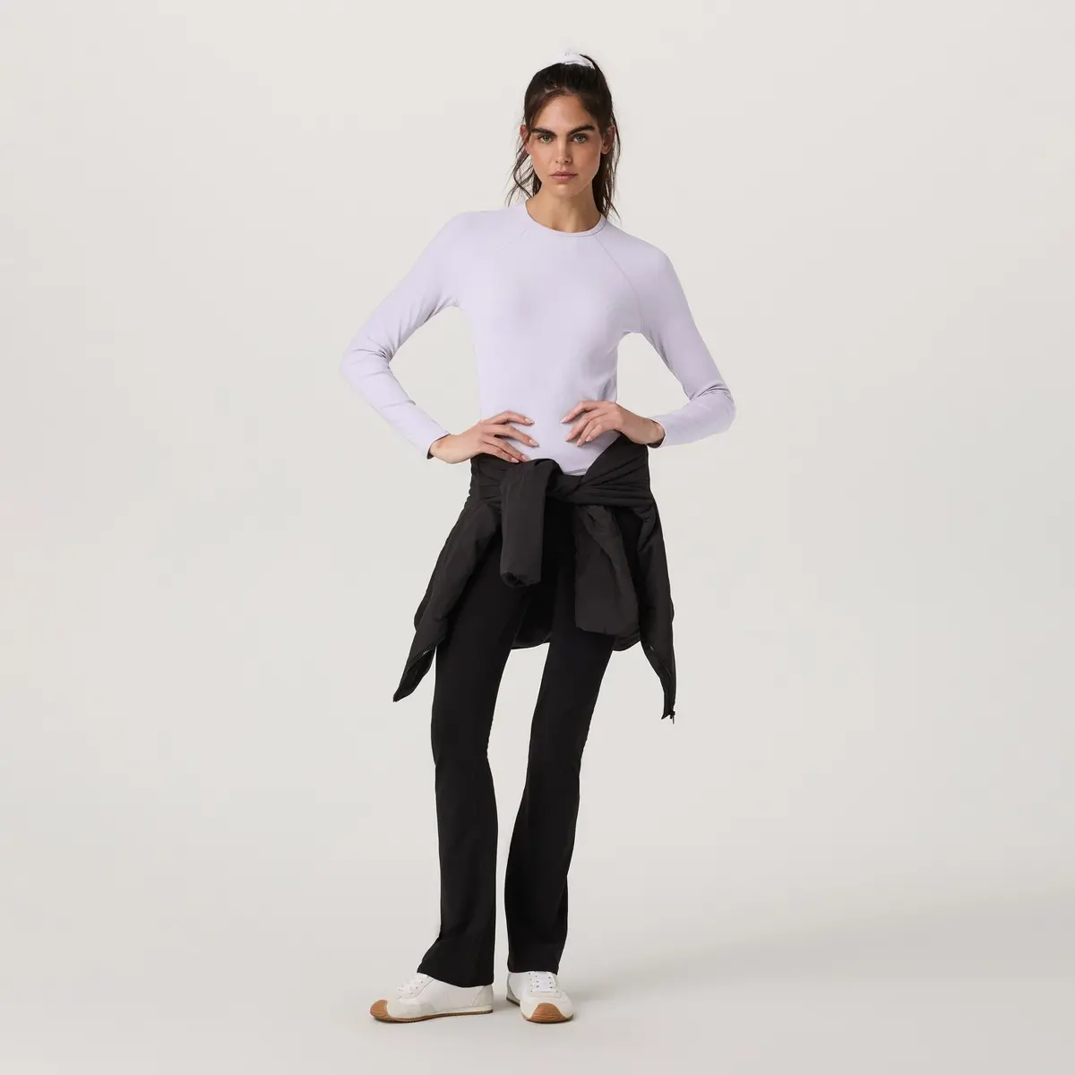 Women's Long Sleeve Pose Crew 1