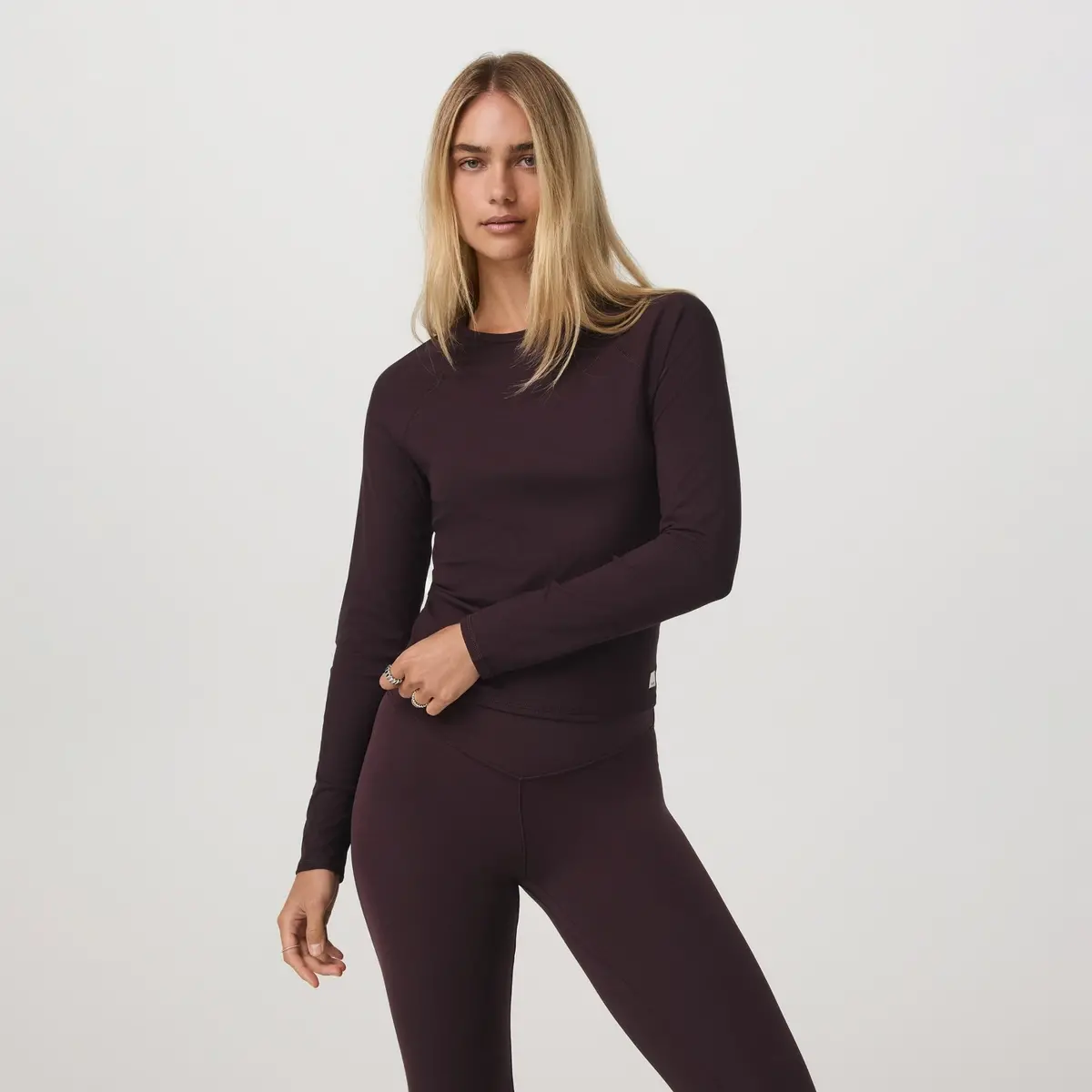 Women's Long Sleeve Pose Crew 1