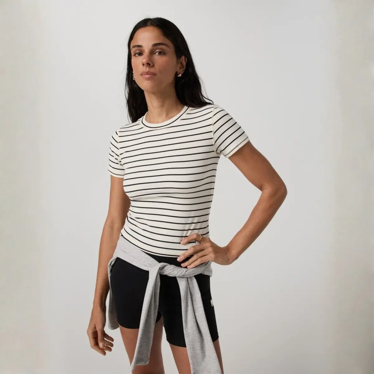 Women's Pose Fitted Tee Shirt 1