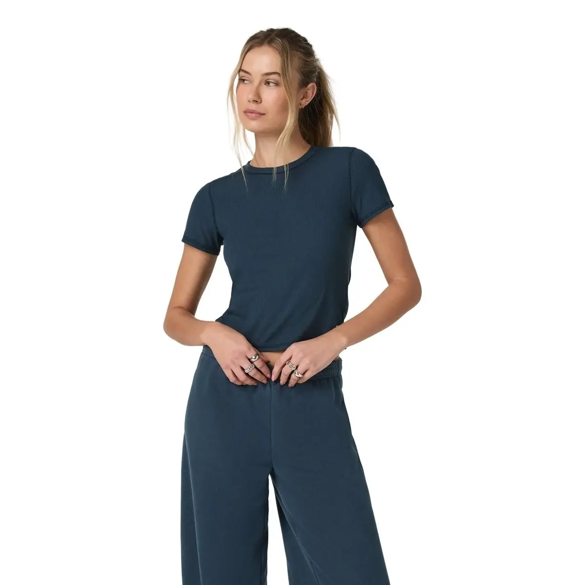 Women's Pose Fitted Tee Shirt 1