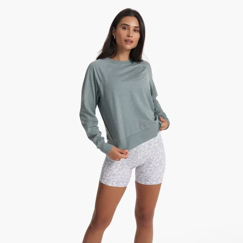 Women's Long Sleeve Halo Crew 1