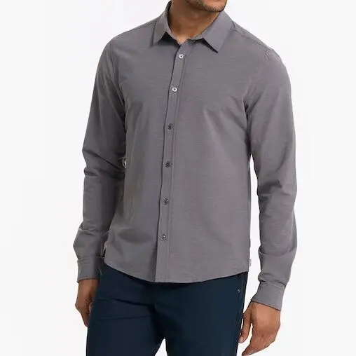 Men's Long Sleeve Bridge Button Down Shirt 1