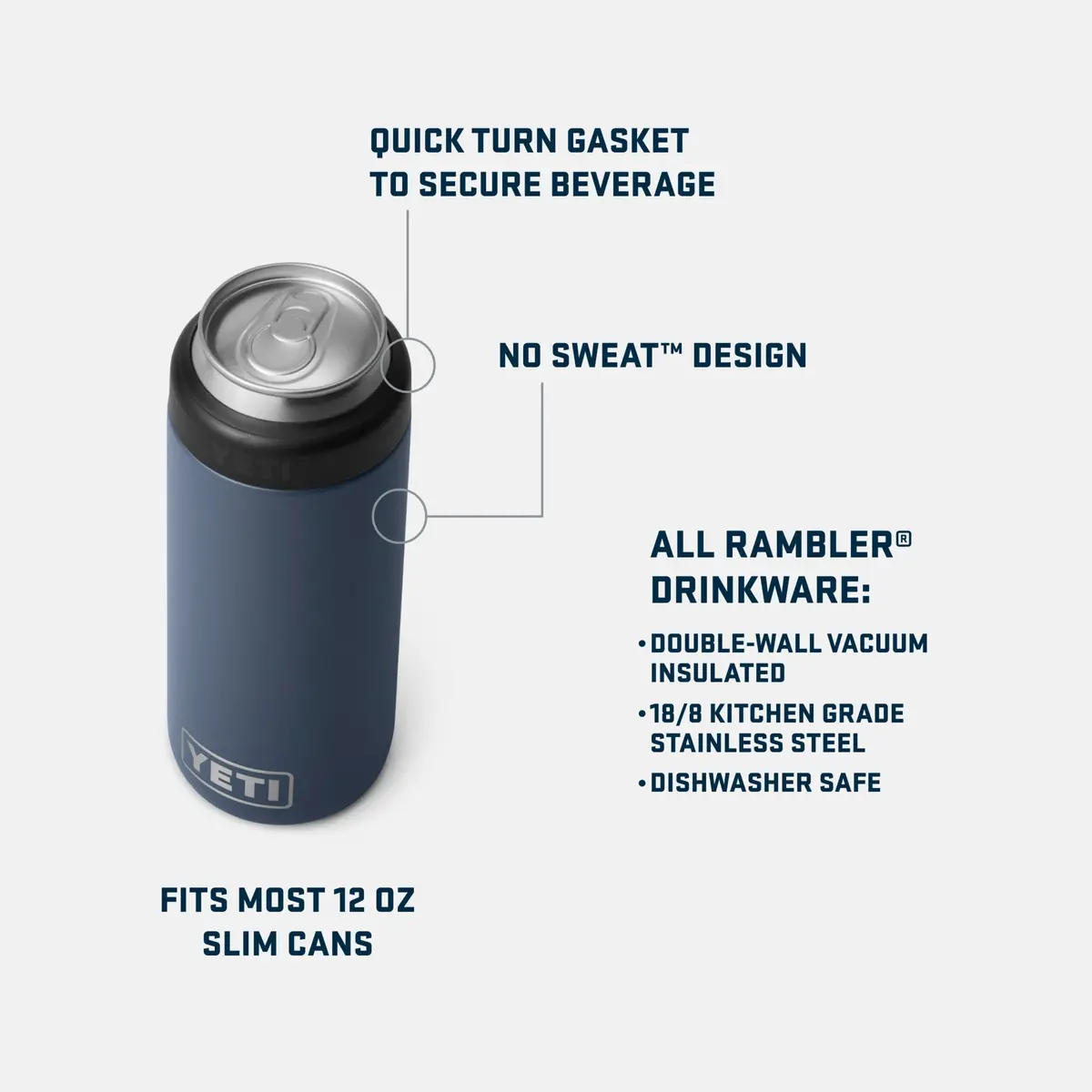Rambler 12 Oz. Colster Slim Can Cooler 2