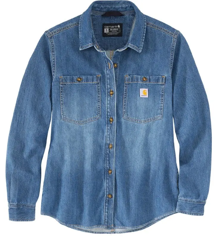 Women's Relaxedfit Midweight Denim Over Shirt 1