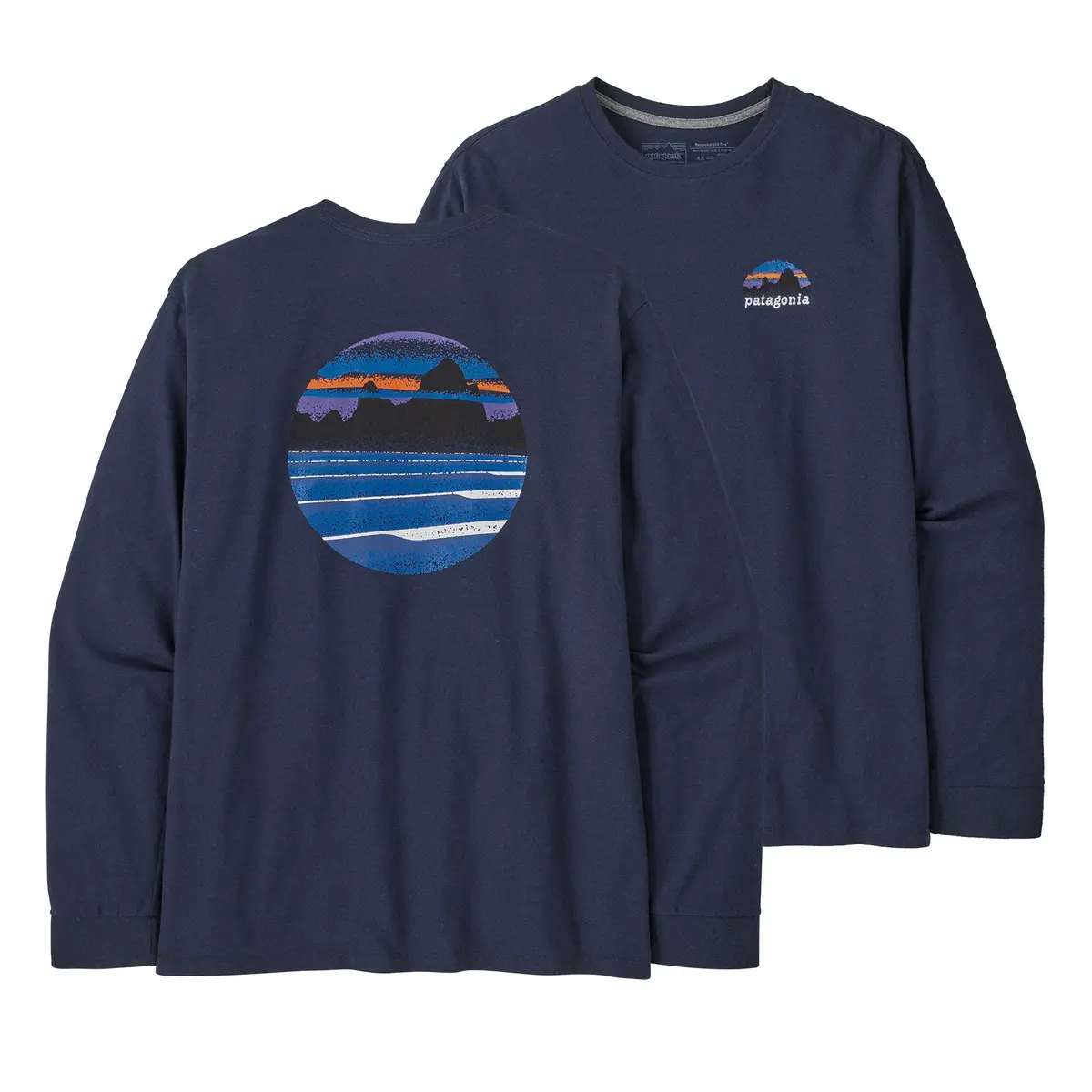 Men`S Long-Sleeved Skyline Stencil Responsibili-Tee 1