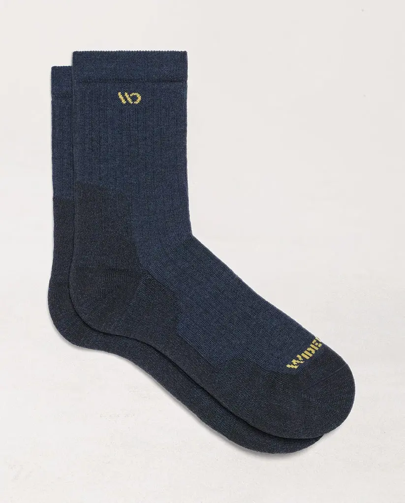 Men's Solid Cushioned Micro Crew Socks 1