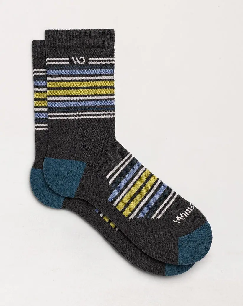 Men's Multi Stripe Midweight Micro Crew Sock 1