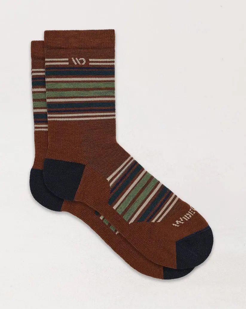 Men's Multi Stripe Midweight Micro Crew Sock 1