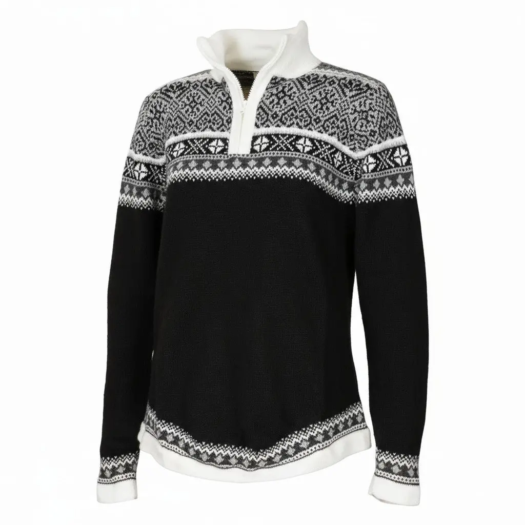 Women`S Chachani Alpaca Quarter Zip Sweater 1