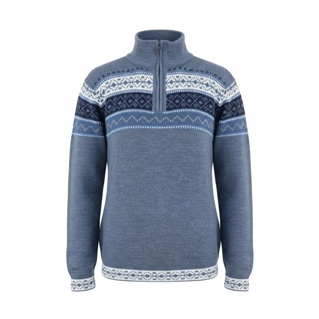 Women`S Chachani Alpaca Quarter Zip Sweater 1