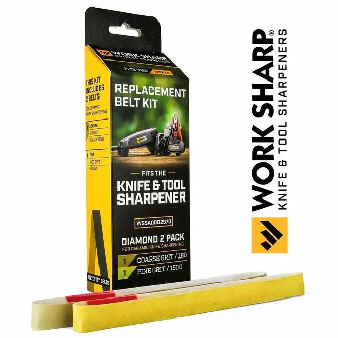 Diamond Abrasive Belt Kit 180 Coarse Grit 1500 Fine Grit 1