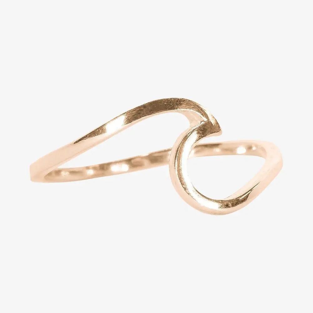 Ride The Wave Rose Gold Ring 1