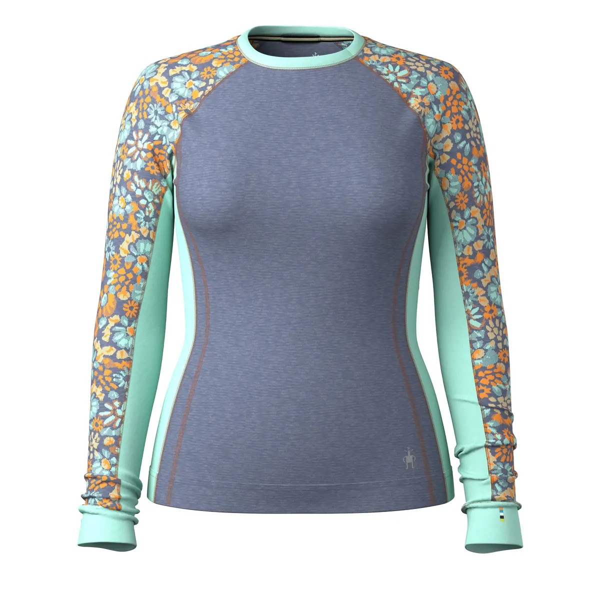 Women's Classic Thermal Merino Base Layer Colorblock Crew 1