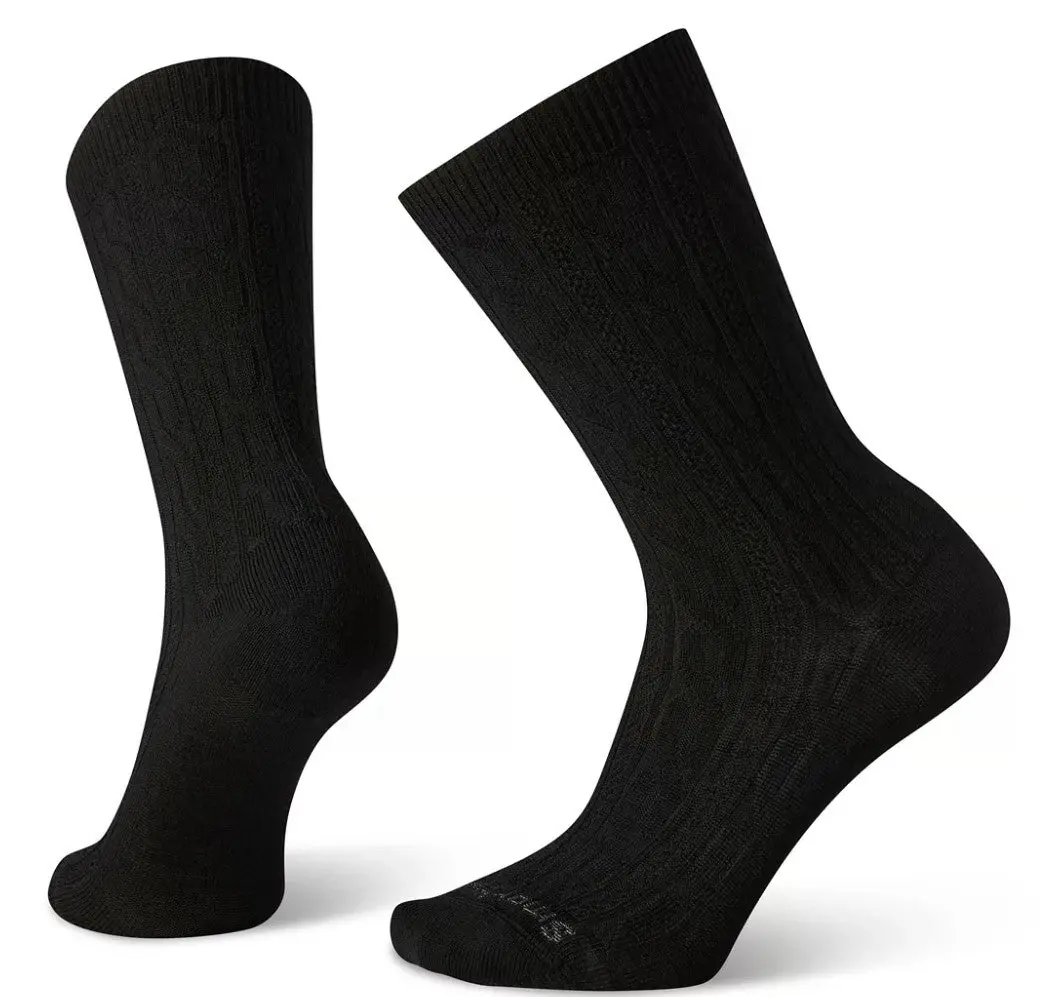 Women's Everyday Cable Crew Socks 1