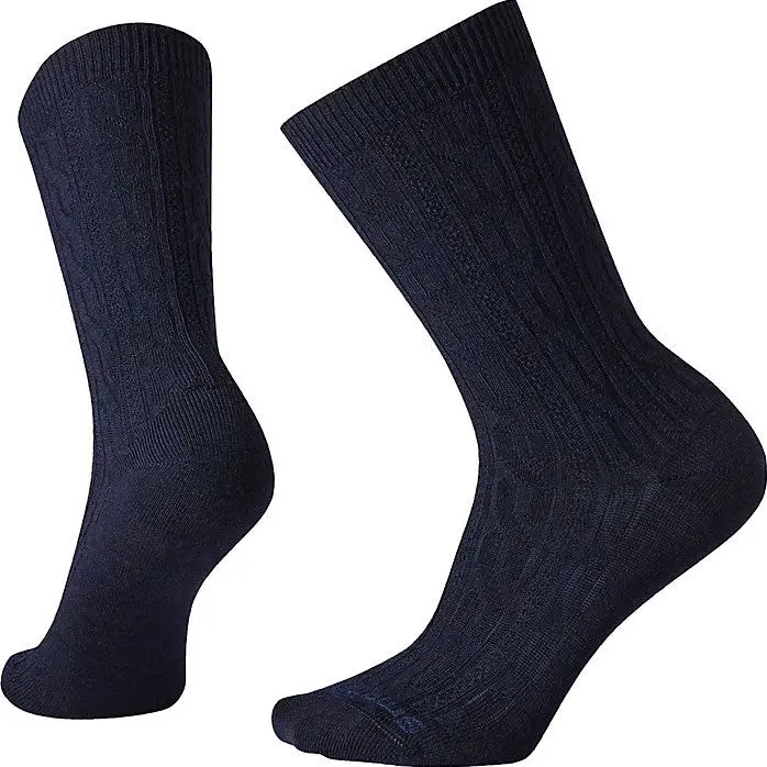 Women's Everyday Cable Crew Socks 1