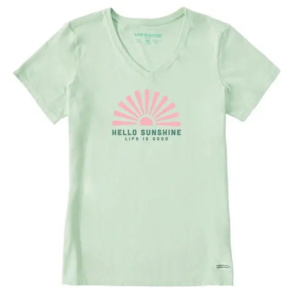 Women's Hello Sunshine Sun Short Sleeve Shirt 1