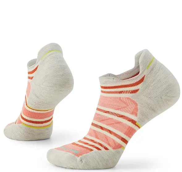 Women's Run Targeted Cushion Stripe Low Ankle Socks 1