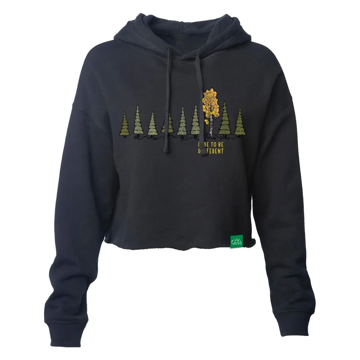 Women's Dare To Be Different Crop Hoodie 1
