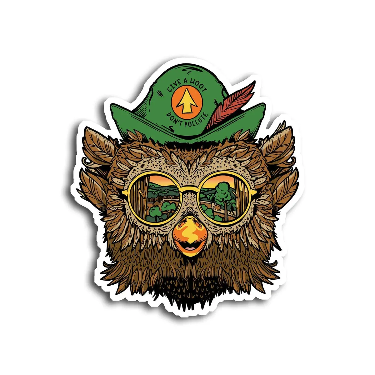 Woodsy The Groovy Owl Sticker 1