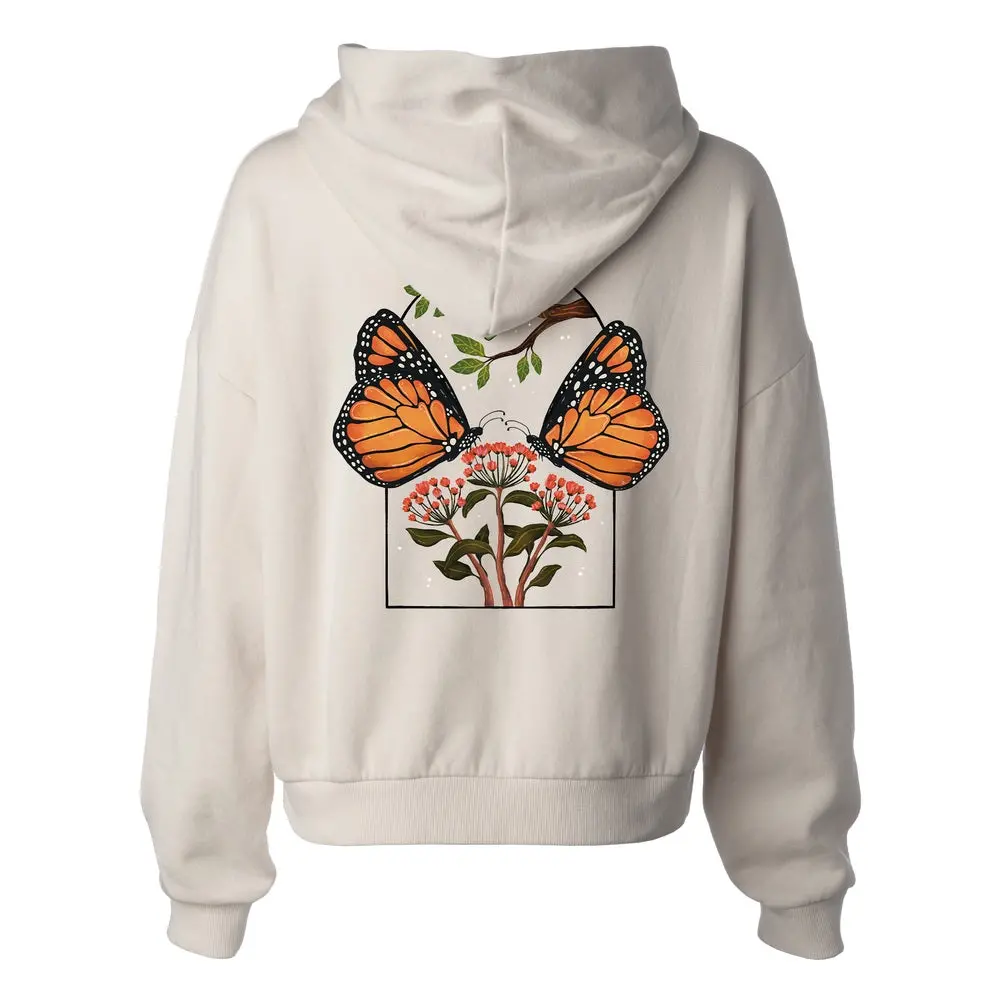 A Butterfly Is Born Women's Hip Height Hoodie 2