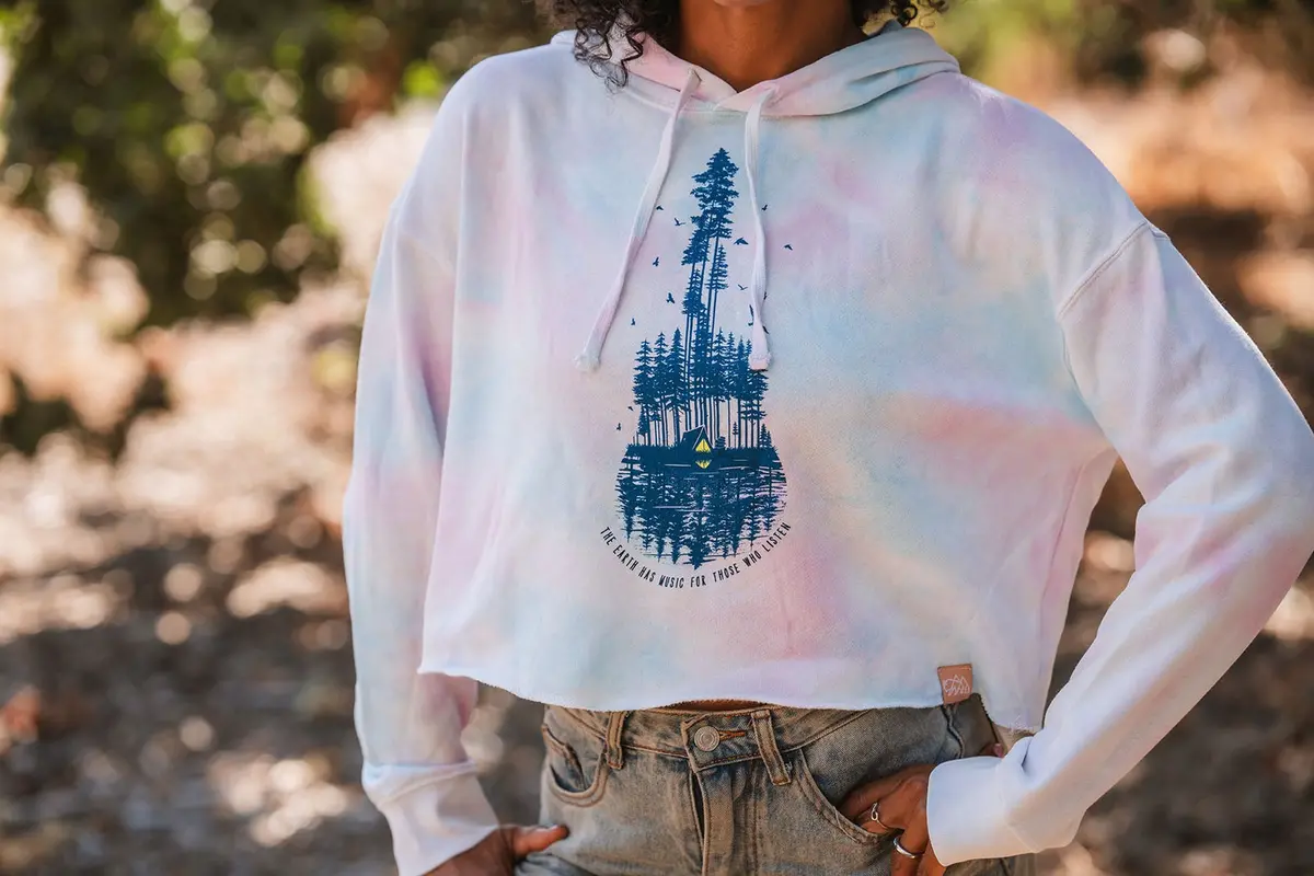 The Earth Has Music Women's Crop Hoodie 3