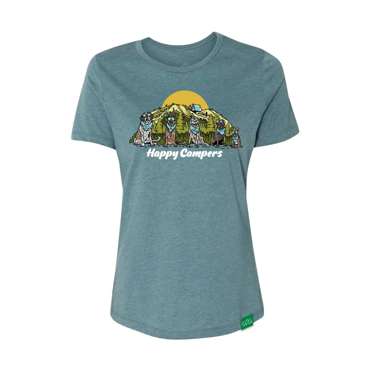 Women's Happy Campers Relaxed T-Shirt 1