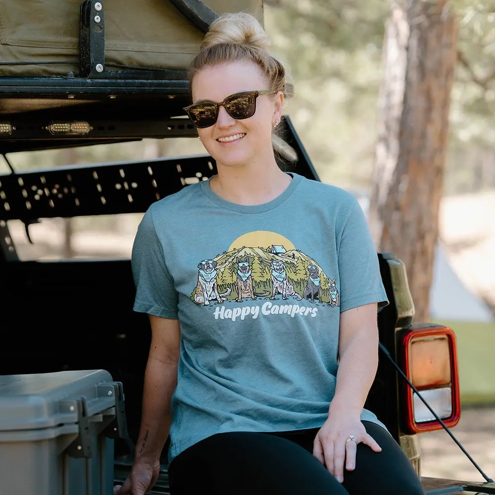 Women's Happy Campers Relaxed T-Shirt 2