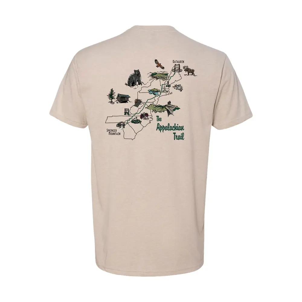 Appalachian Trail Map T-Shirt - Unisex 2