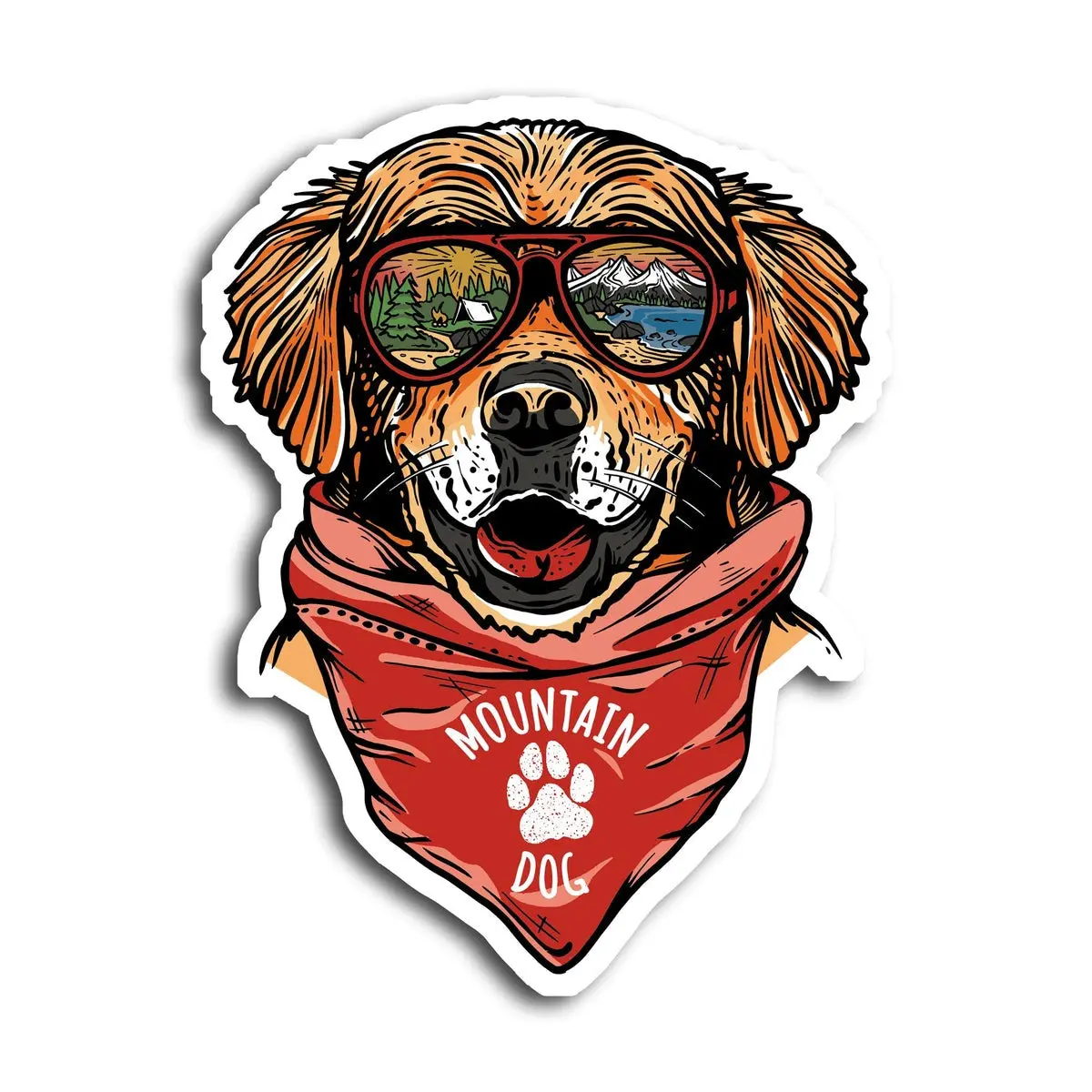 Maximus The Mountain Dog Sticker 1