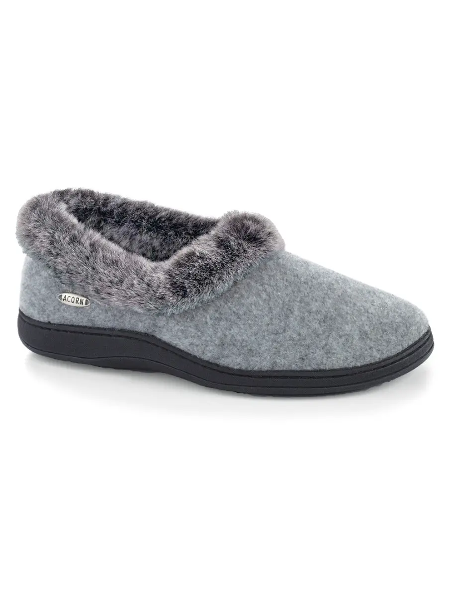 Women's Chinchilla Collar Slipper 1