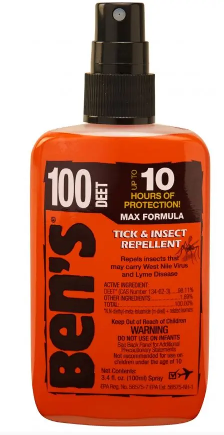100 Max Deet Tick & Insect Repellent Spray 3.4Oz 1