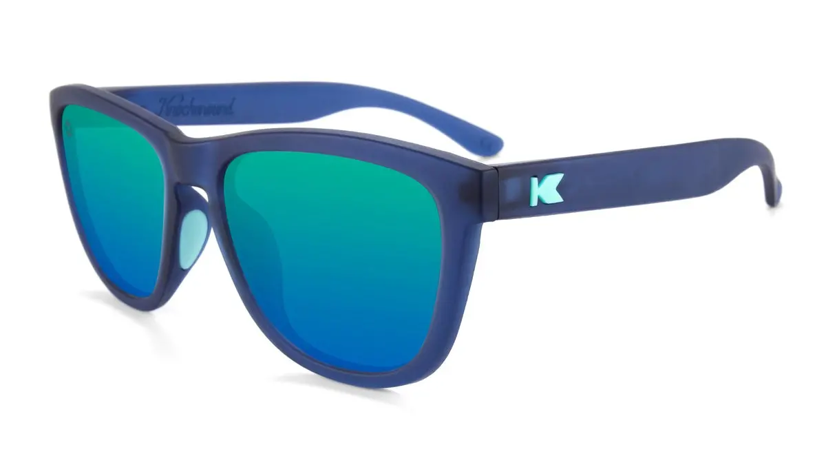 Rubberized Navy / Mint Premiums Sport Polarized Sunglasses 1