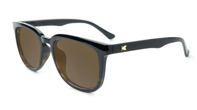 Glossy Black And Tortoise Shell Fade / Amber Paso Robles Polarized Sunglasses 1