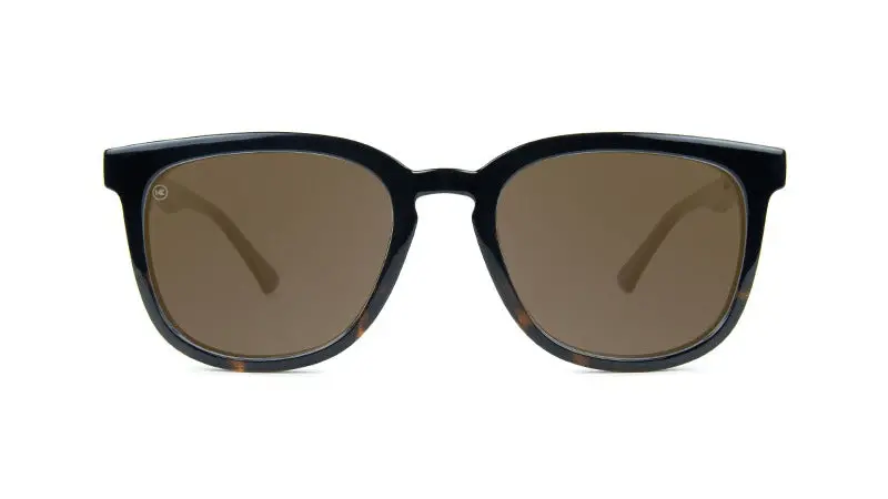 Glossy Black And Tortoise Shell Fade / Amber Paso Robles Polarized Sunglasses 2