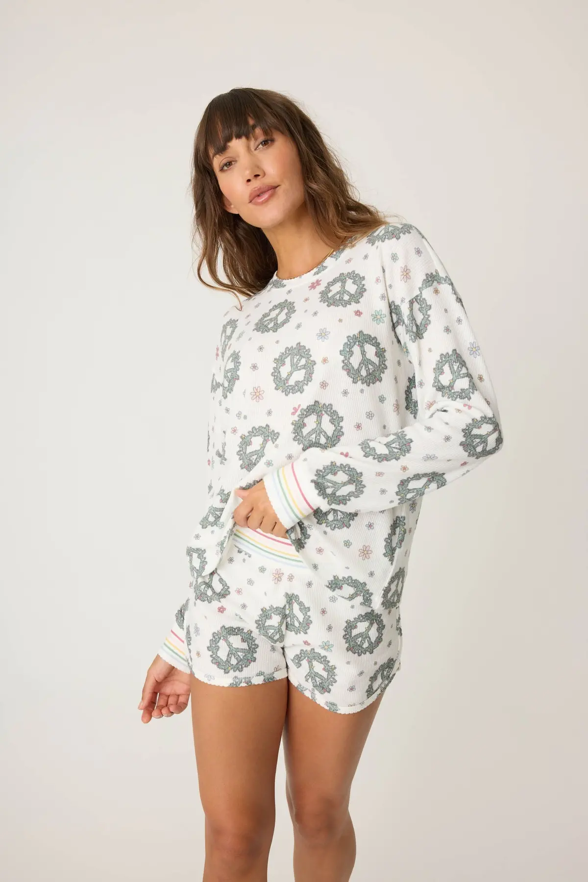 Women's Long Sleeve Pj Top 1