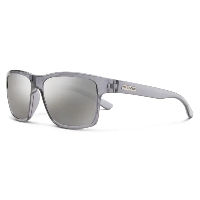 A-Team Transparent Gray Frame With Polarized Silver Mirror Lens Sunglasses 1