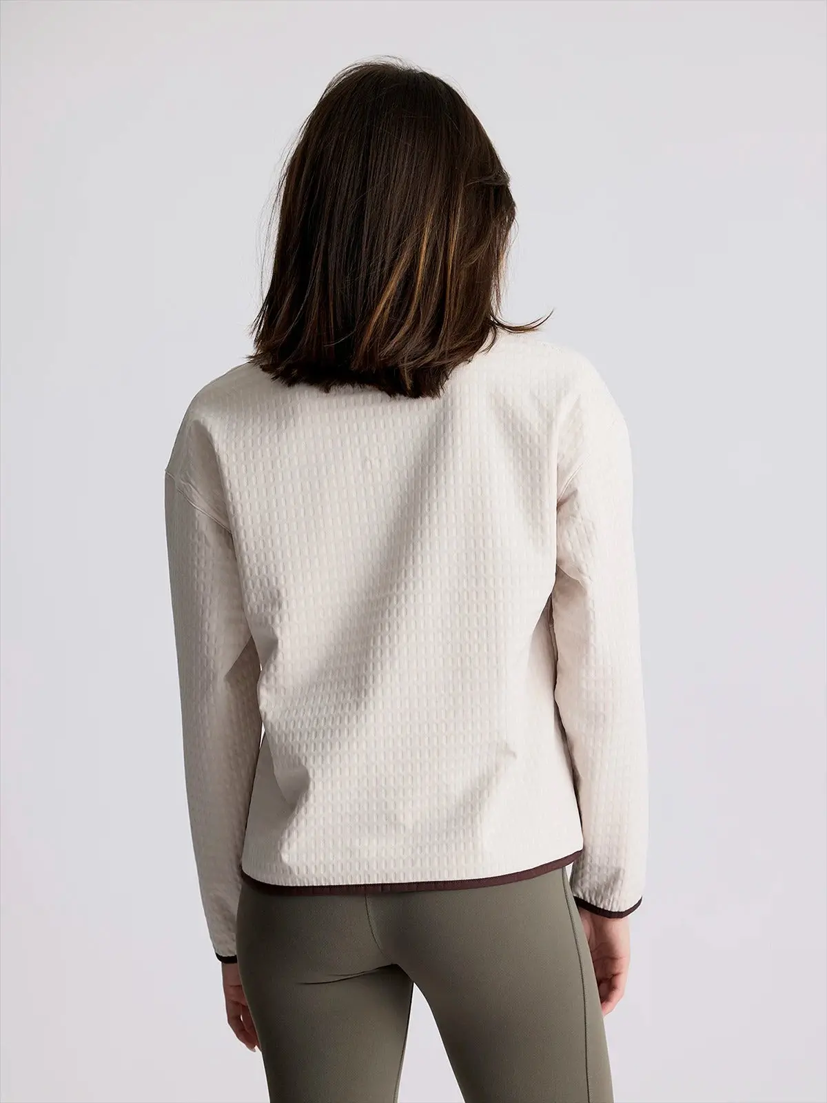 Women's Gridback Fleece Snap Pullover 2