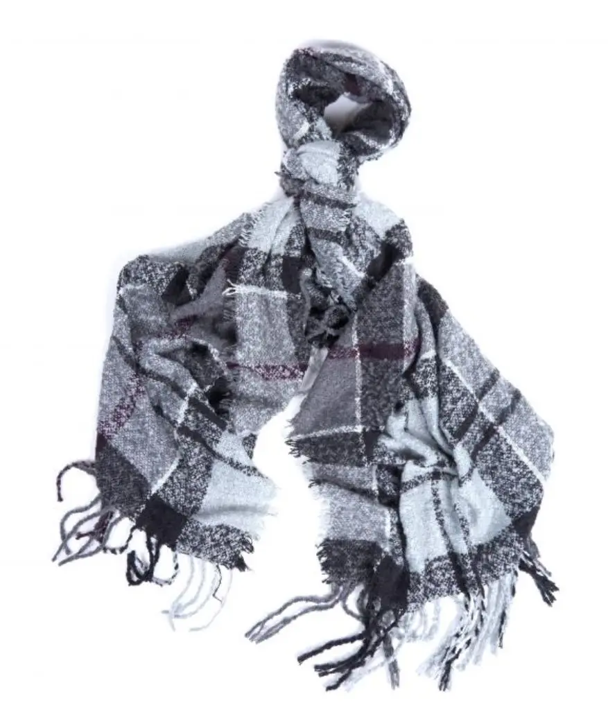 Tartan Boucle Scarf 1