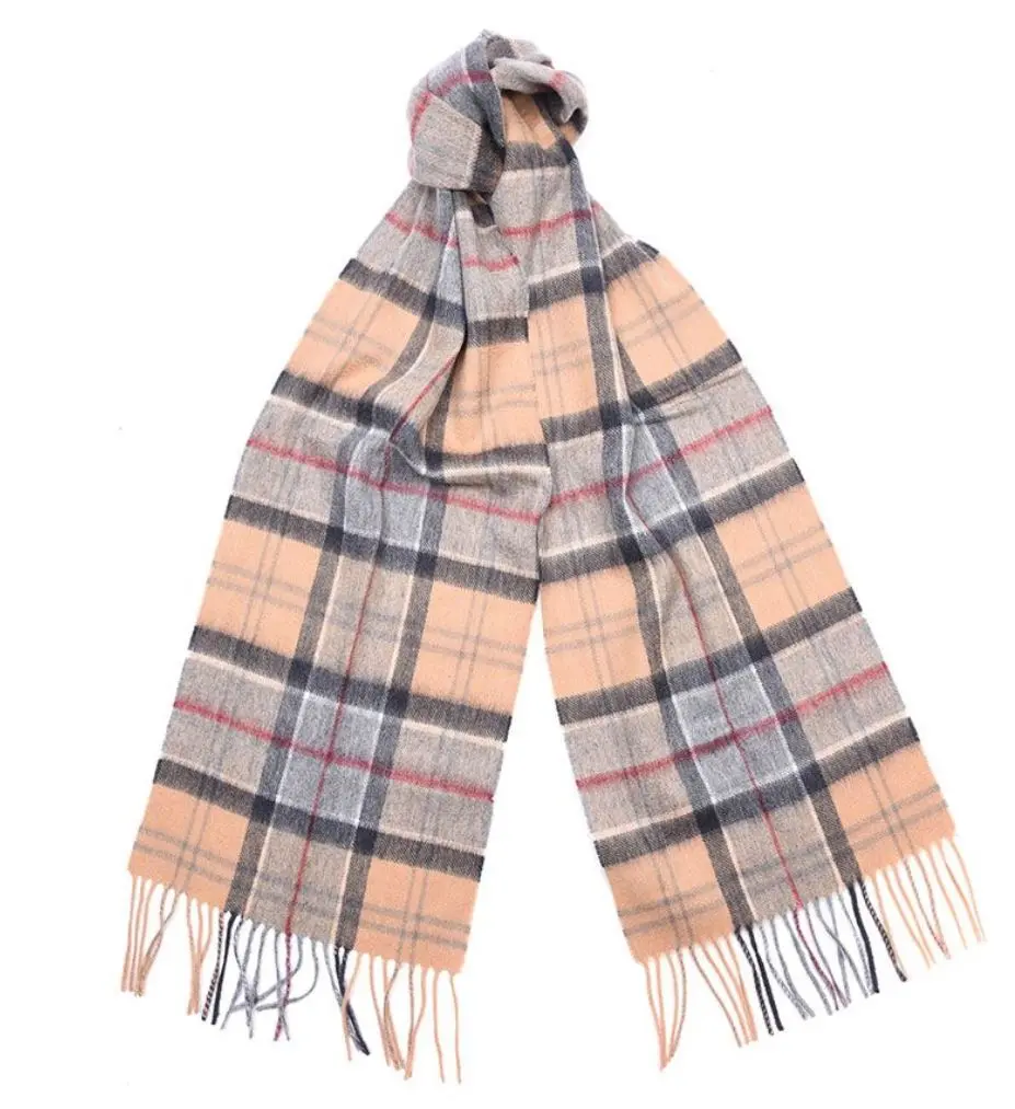 Merino Cashmere Tartan Scarf 1