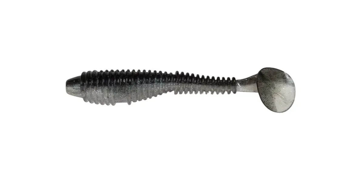 Ribbed Paddle Tail Swimbait - 3.8" (6 Pack) 1