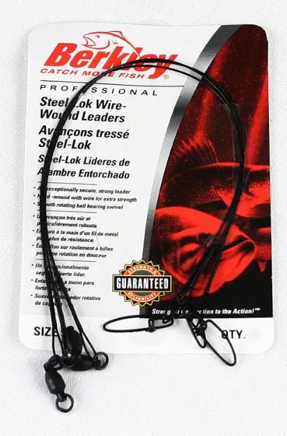 Wire Wound Steelon Leader 12" - #30 (3 Pack) 1