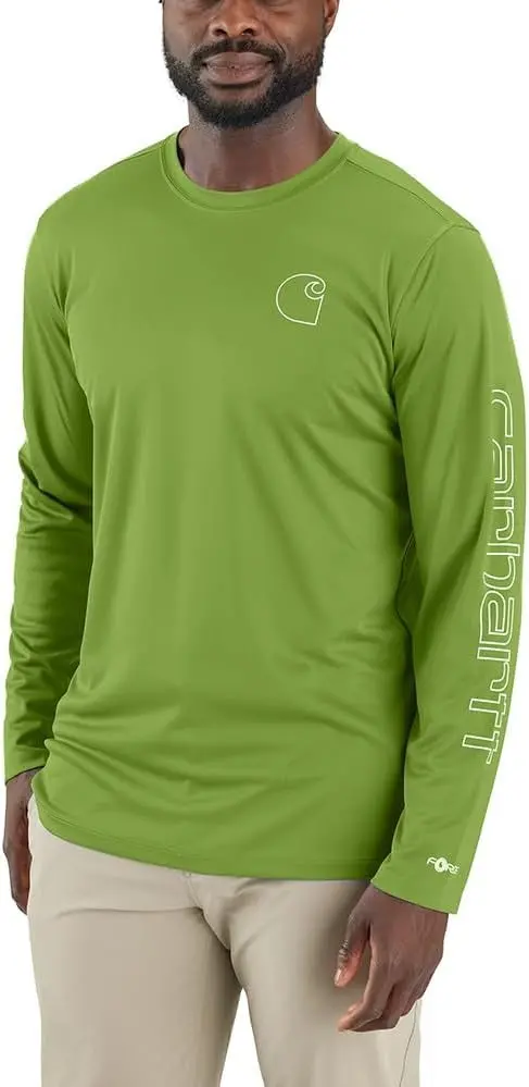 Men's Force Sun Defender Lightweight Long-Sleeve Logo Graphic T-Shirt 1