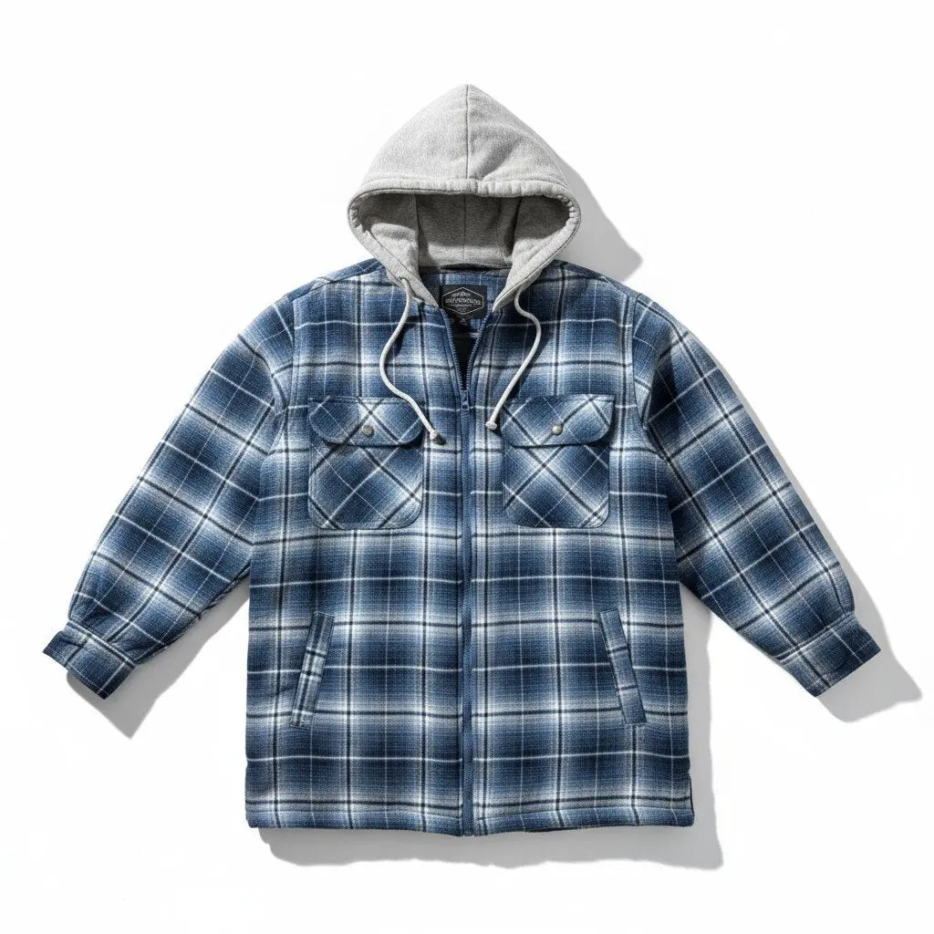 Men's Bison Zip Front Quilted Flannel 3
